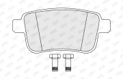Bremsbelagsatz, Scheibenbremse Hinterachse JURID 574284J