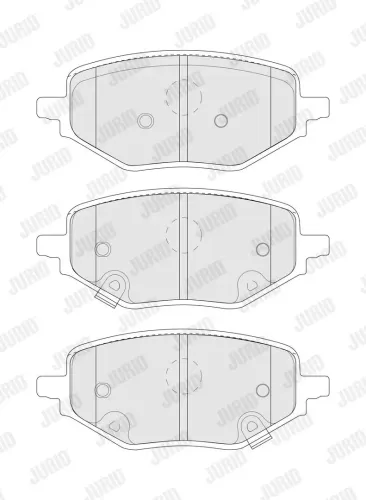 Bremsbelagsatz, Scheibenbremse Hinterachse JURID 574288J Bild Bremsbelagsatz, Scheibenbremse Hinterachse JURID 574288J