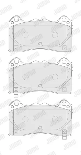Bremsbelagsatz, Scheibenbremse Vorderachse JURID 574289J Bild Bremsbelagsatz, Scheibenbremse Vorderachse JURID 574289J