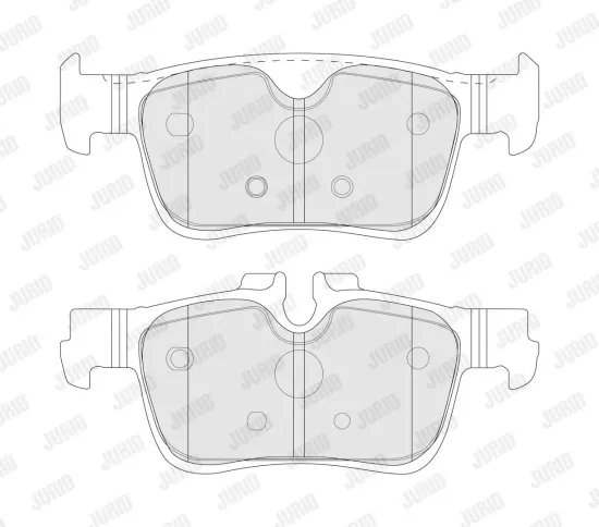 Bremsbelagsatz, Scheibenbremse JURID 574290J Bild Bremsbelagsatz, Scheibenbremse JURID 574290J