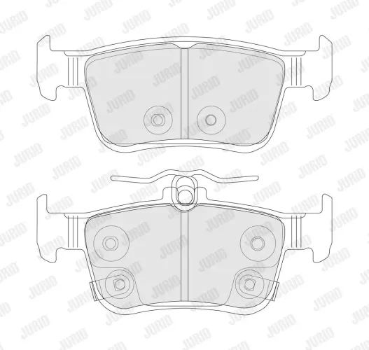 Bremsbelagsatz, Scheibenbremse Hinterachse JURID 574300J Bild Bremsbelagsatz, Scheibenbremse Hinterachse JURID 574300J