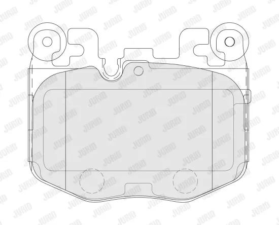 Bremsbelagsatz, Scheibenbremse Vorderachse JURID 574308J Bild Bremsbelagsatz, Scheibenbremse Vorderachse JURID 574308J