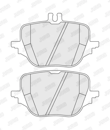 Bremsbelagsatz, Scheibenbremse Hinterachse JURID 574312J Bild Bremsbelagsatz, Scheibenbremse Hinterachse JURID 574312J