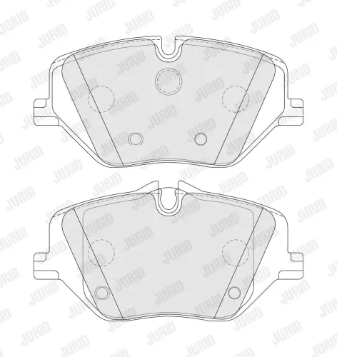 Bremsbelagsatz, Scheibenbremse Vorderachse JURID 574324J Bild Bremsbelagsatz, Scheibenbremse Vorderachse JURID 574324J
