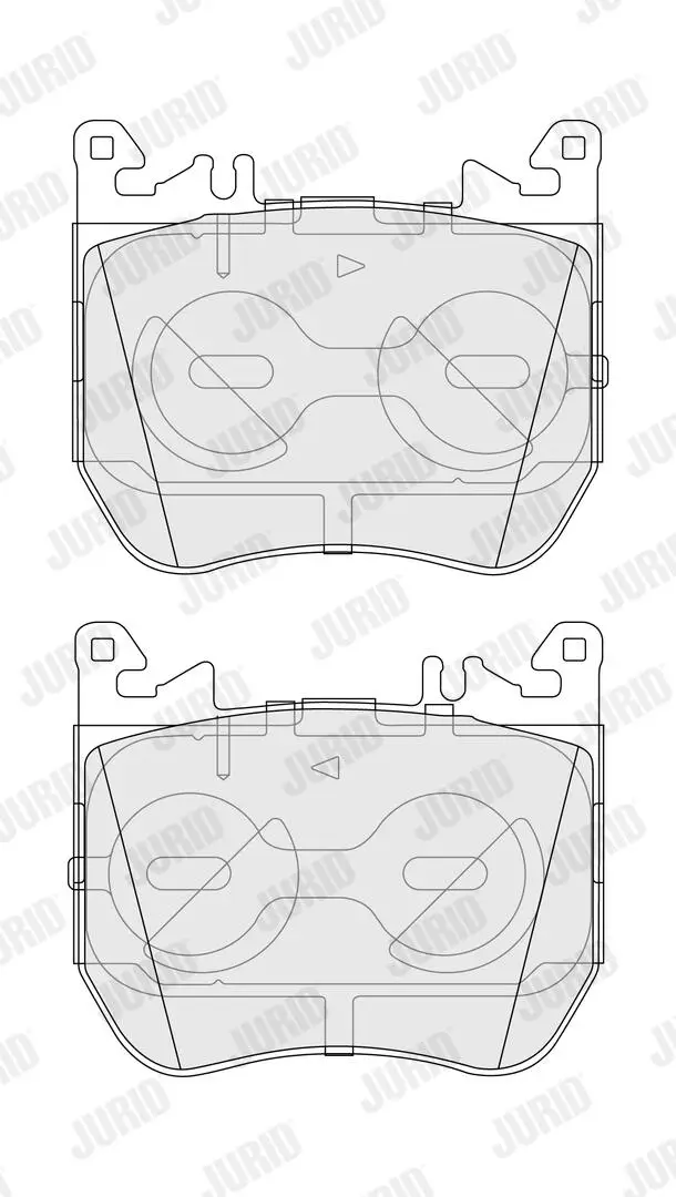 Bremsbelagsatz, Scheibenbremse Vorderachse JURID 574343J