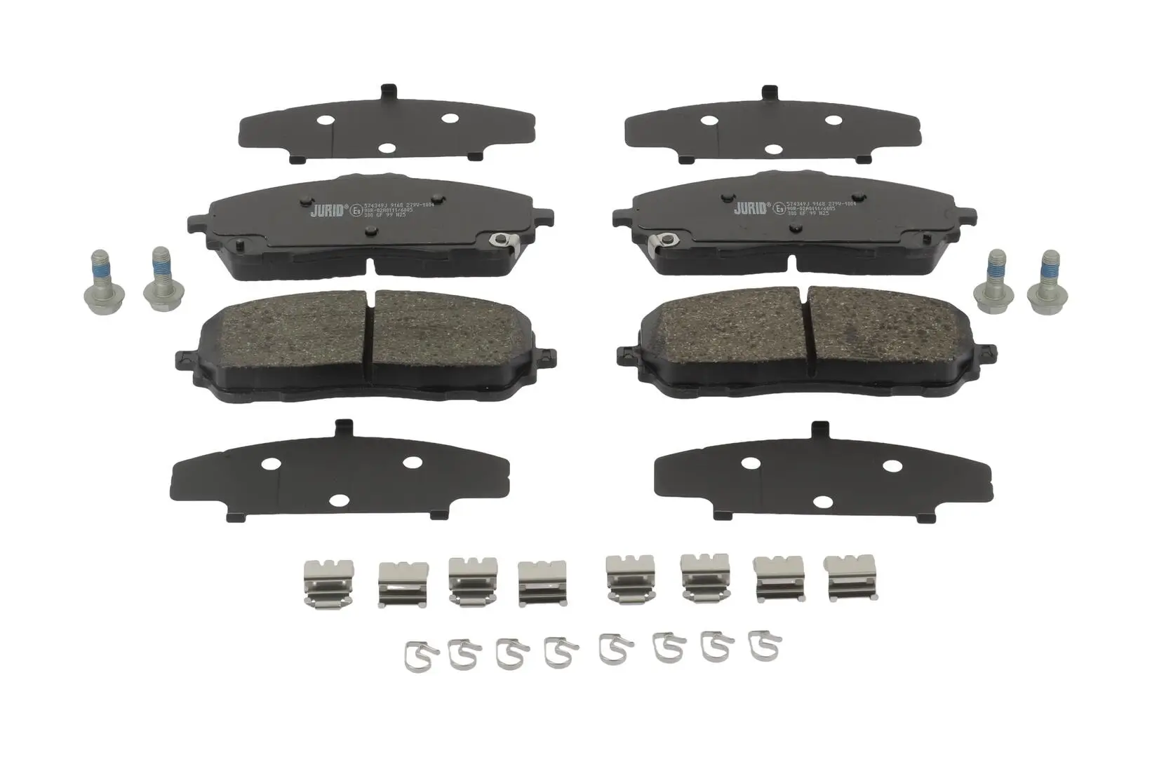Bremsbelagsatz, Scheibenbremse Vorderachse JURID 574349J