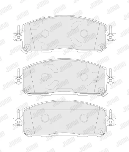 Bremsbelagsatz, Scheibenbremse Vorderachse JURID 574382J Bild Bremsbelagsatz, Scheibenbremse Vorderachse JURID 574382J