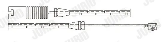 Warnkontakt, Bremsbelagverschleiß JURID 581369 Bild Warnkontakt, Bremsbelagverschleiß JURID 581369