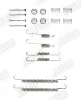 Zubehörsatz, Bremsbacken Hinterachse JURID 771285J