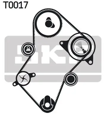 Wasserpumpe + Zahnriemensatz SKF VKMC 03241 Bild Wasserpumpe + Zahnriemensatz SKF VKMC 03241