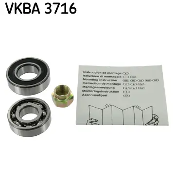 Radlagersatz Hinterachse SKF VKBA 3716