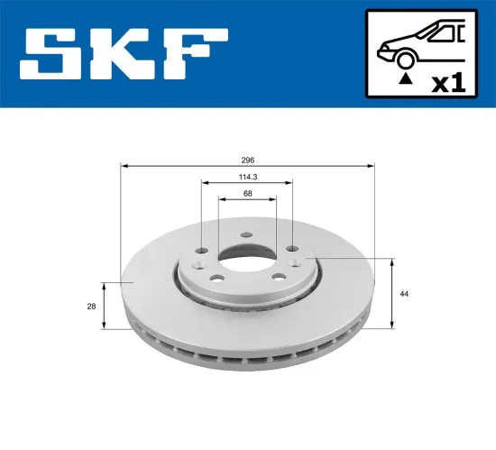 Bremsscheibe SKF VKBD 80030 V1 Bild Bremsscheibe SKF VKBD 80030 V1