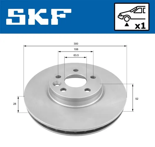 Bremsscheibe SKF VKBD 80056 V1 Bild Bremsscheibe SKF VKBD 80056 V1