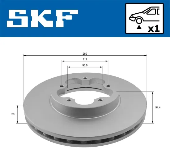 Bremsscheibe SKF VKBD 80066 V1 Bild Bremsscheibe SKF VKBD 80066 V1