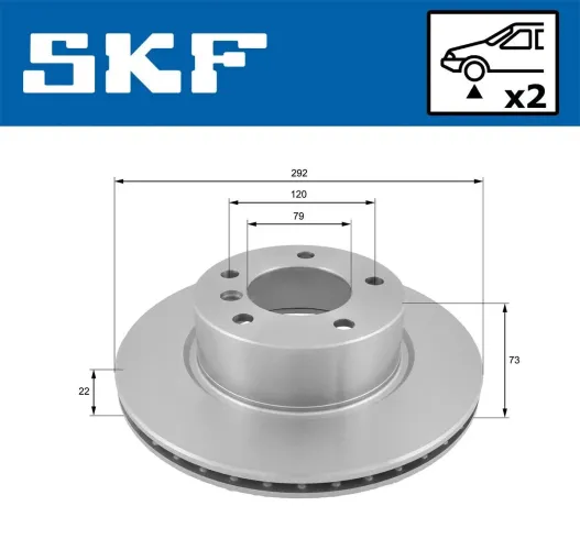 Bremsscheibe SKF VKBD 80099 V2 Bild Bremsscheibe SKF VKBD 80099 V2