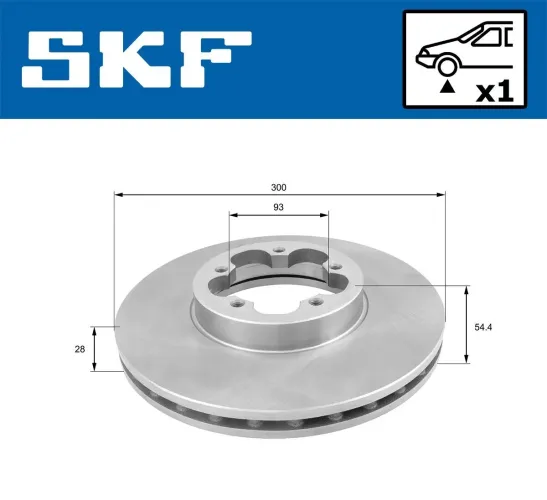 Bremsscheibe SKF VKBD 80108 V1 Bild Bremsscheibe SKF VKBD 80108 V1