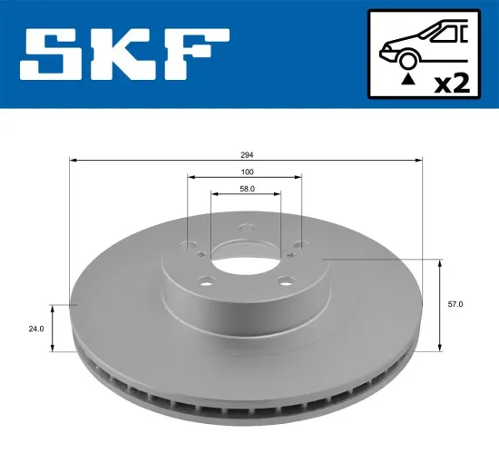 Bremsscheibe SKF VKBD 80153 V2 Bild Bremsscheibe SKF VKBD 80153 V2