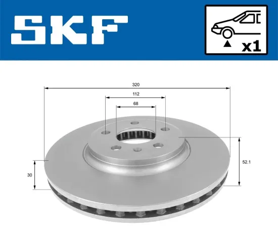 Bremsscheibe SKF VKBD 80163 V1 Bild Bremsscheibe SKF VKBD 80163 V1