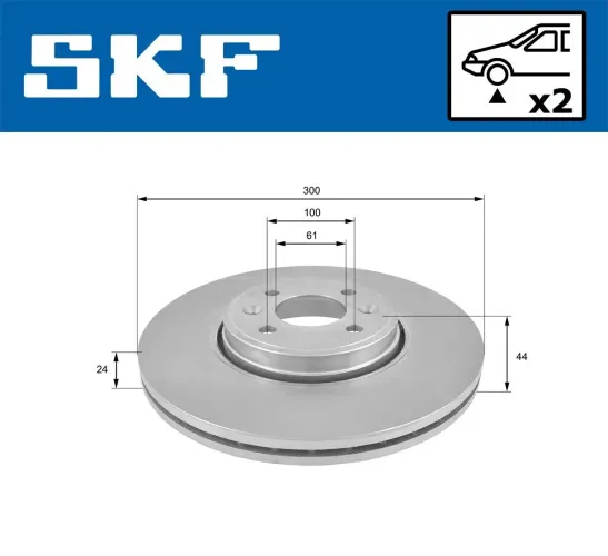 Bremsscheibe SKF VKBD 80173 V2 Bild Bremsscheibe SKF VKBD 80173 V2