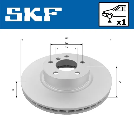 Bremsscheibe SKF VKBD 80179 V1 Bild Bremsscheibe SKF VKBD 80179 V1