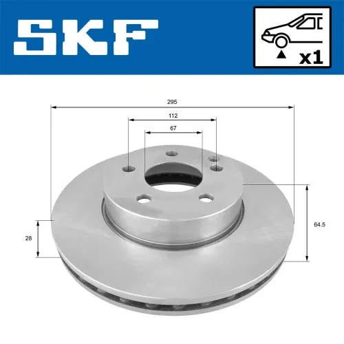 Bremsscheibe SKF VKBD 80181 V1 Bild Bremsscheibe SKF VKBD 80181 V1