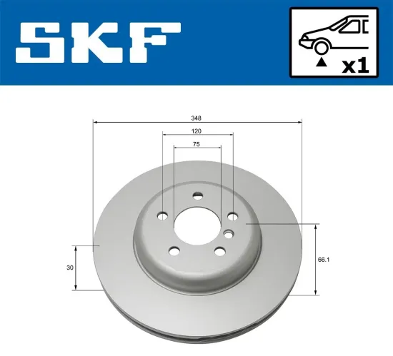 Bremsscheibe SKF VKBD 80197 V1 Bild Bremsscheibe SKF VKBD 80197 V1