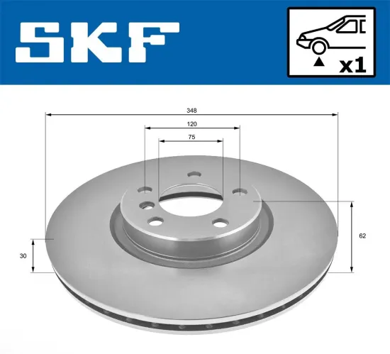 Bremsscheibe SKF VKBD 80199 V1 Bild Bremsscheibe SKF VKBD 80199 V1