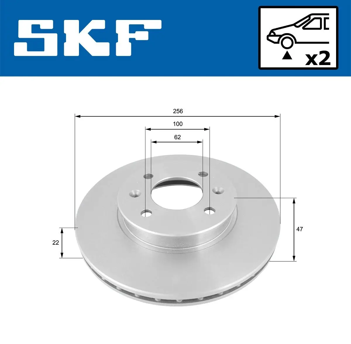 Bremsscheibe SKF VKBD 80212 V2 Bild Bremsscheibe SKF VKBD 80212 V2