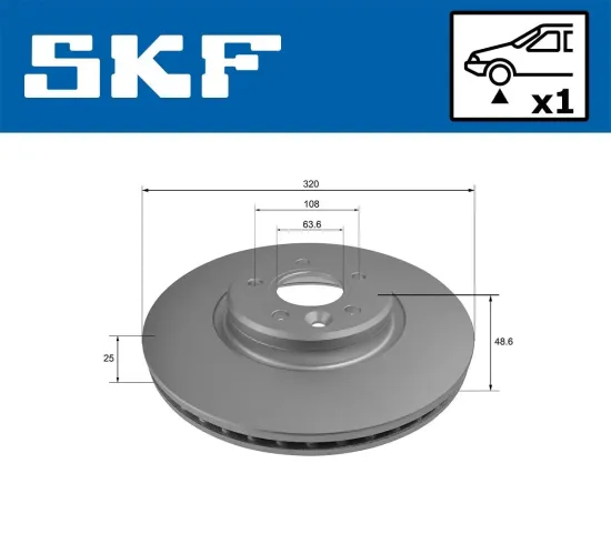 Bremsscheibe SKF VKBD 80213 V1 Bild Bremsscheibe SKF VKBD 80213 V1