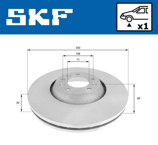 Bremsscheibe SKF VKBD 80216 V1 Bild Bremsscheibe SKF VKBD 80216 V1