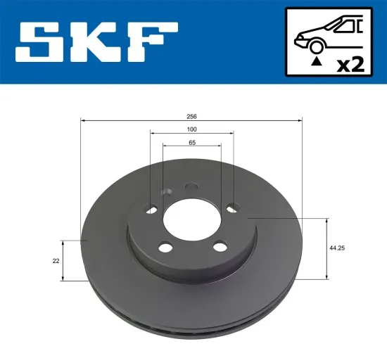 Bremsscheibe Vorderachse SKF VKBD 80241 V2 Bild Bremsscheibe Vorderachse SKF VKBD 80241 V2