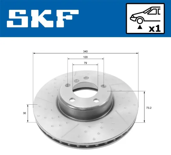 Bremsscheibe SKF VKBD 80246 V1 Bild Bremsscheibe SKF VKBD 80246 V1