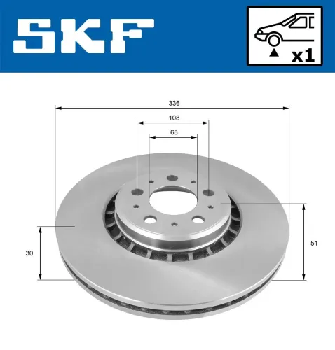 Bremsscheibe SKF VKBD 80269 V1 Bild Bremsscheibe SKF VKBD 80269 V1