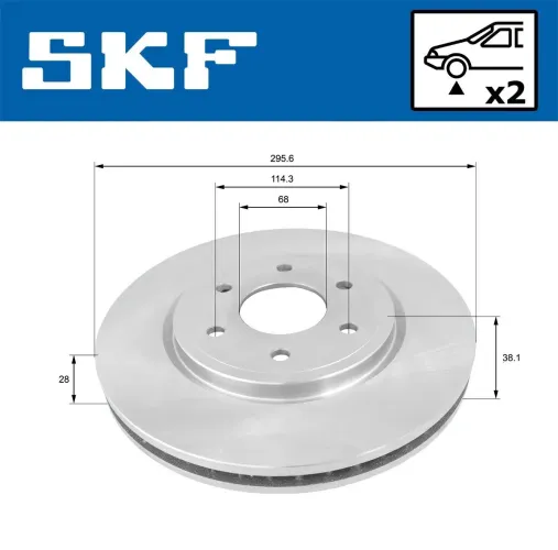 Bremsscheibe SKF VKBD 80280 V2 Bild Bremsscheibe SKF VKBD 80280 V2