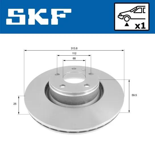 Bremsscheibe SKF VKBD 80305 V1 Bild Bremsscheibe SKF VKBD 80305 V1