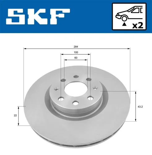 Bremsscheibe SKF VKBD 80311 V2 Bild Bremsscheibe SKF VKBD 80311 V2