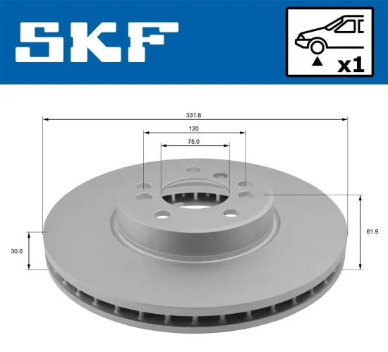 Bremsscheibe SKF VKBD 80328 V1 Bild Bremsscheibe SKF VKBD 80328 V1