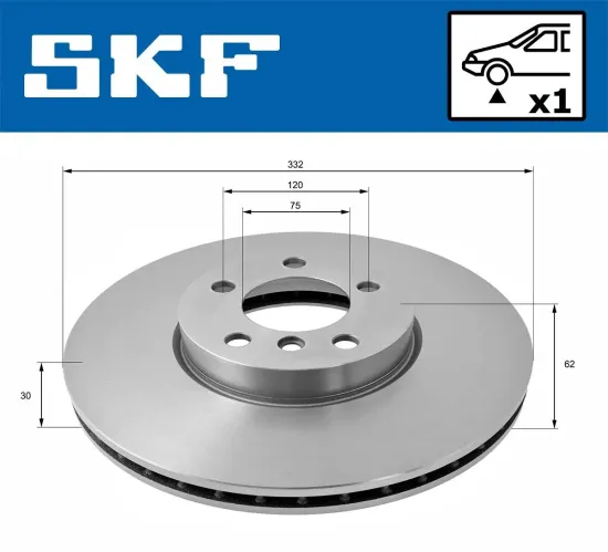 Bremsscheibe SKF VKBD 80339 V1 Bild Bremsscheibe SKF VKBD 80339 V1