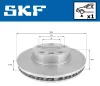Bremsscheibe Vorderachse links SKF VKBD 80344 V1 Bild Bremsscheibe Vorderachse links SKF VKBD 80344 V1