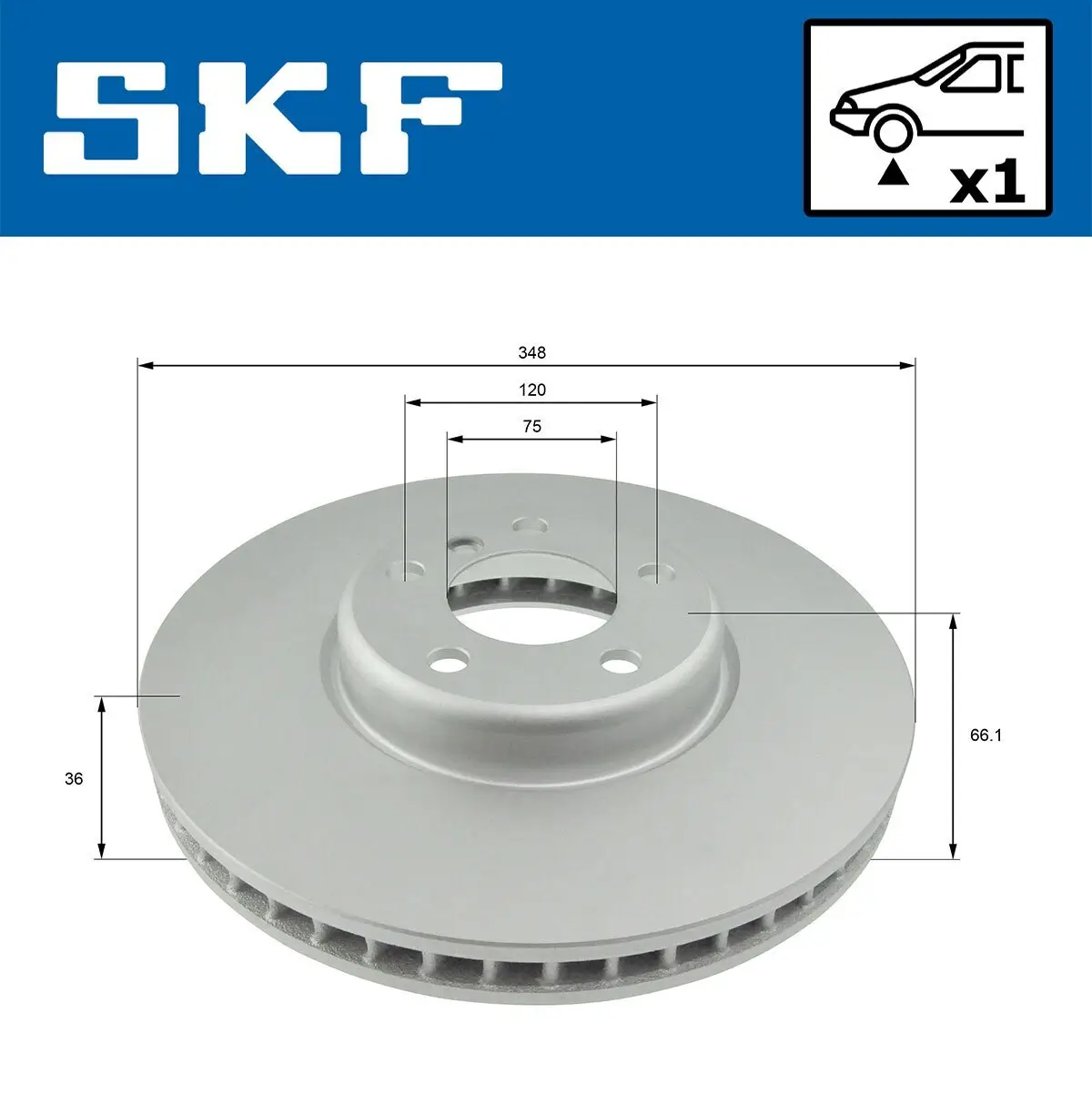 Bremsscheibe SKF VKBD 80385 V1 Bild Bremsscheibe SKF VKBD 80385 V1