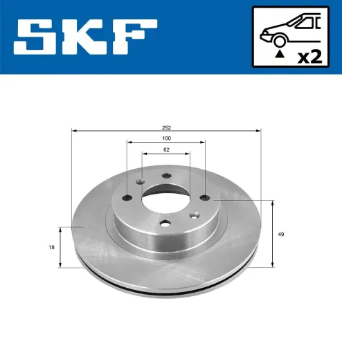 Bremsscheibe SKF VKBD 80397 V2 Bild Bremsscheibe SKF VKBD 80397 V2