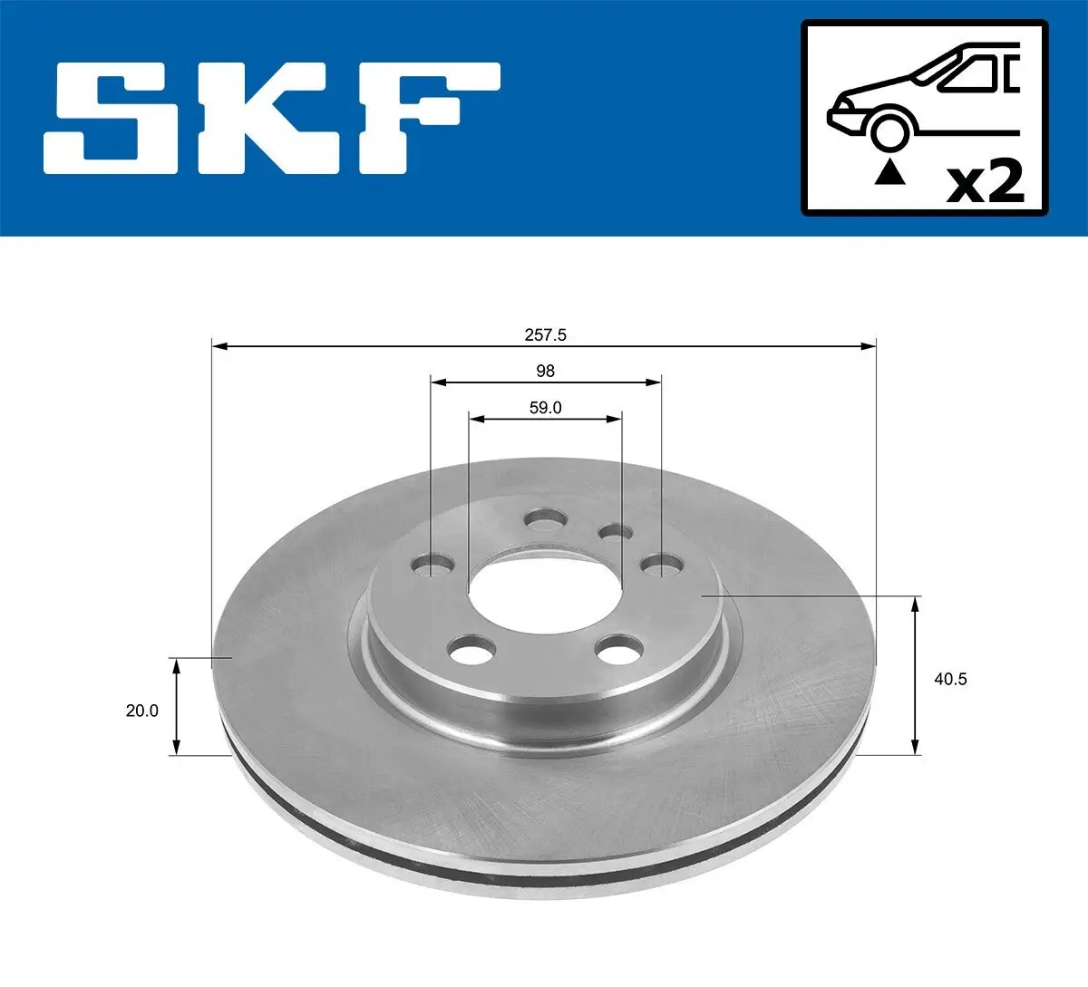 Bremsscheibe SKF VKBD 80420 V2 Bild Bremsscheibe SKF VKBD 80420 V2