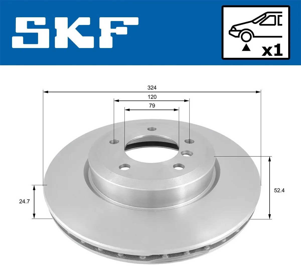 Bremsscheibe SKF VKBD 80422 V1 Bild Bremsscheibe SKF VKBD 80422 V1