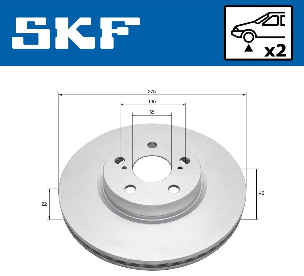 Bremsscheibe SKF VKBD 80423 V2 Bild Bremsscheibe SKF VKBD 80423 V2