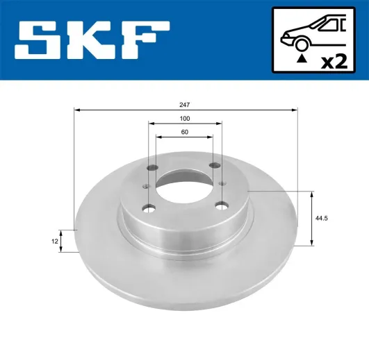 Bremsscheibe SKF VKBD 80471 S2 Bild Bremsscheibe SKF VKBD 80471 S2