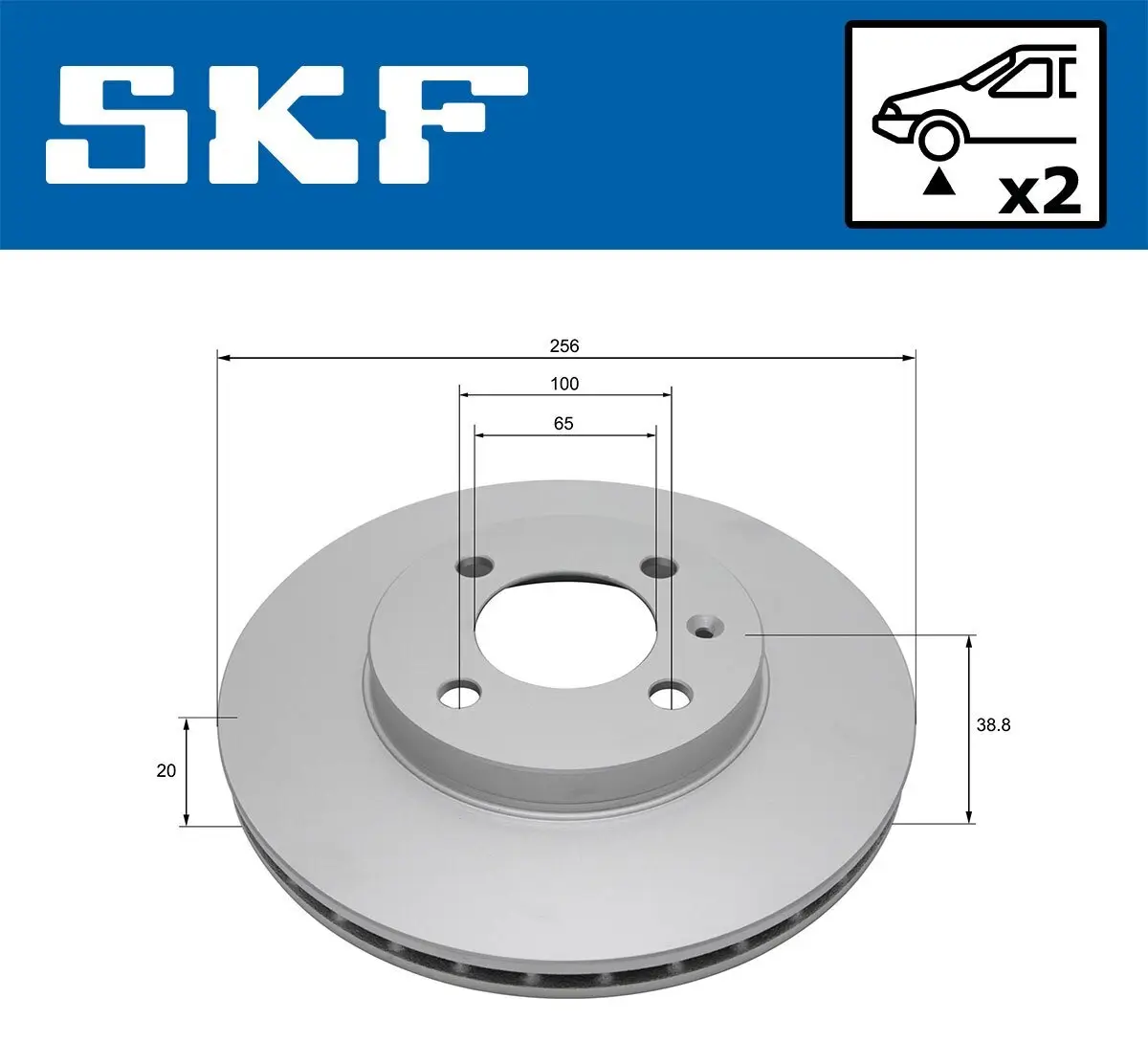 Bremsscheibe SKF VKBD 80500 V2 Bild Bremsscheibe SKF VKBD 80500 V2