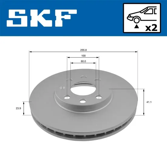 Bremsscheibe SKF VKBD 80511 V2 Bild Bremsscheibe SKF VKBD 80511 V2