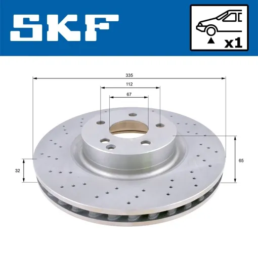 Bremsscheibe SKF VKBD 80559 V1 Bild Bremsscheibe SKF VKBD 80559 V1