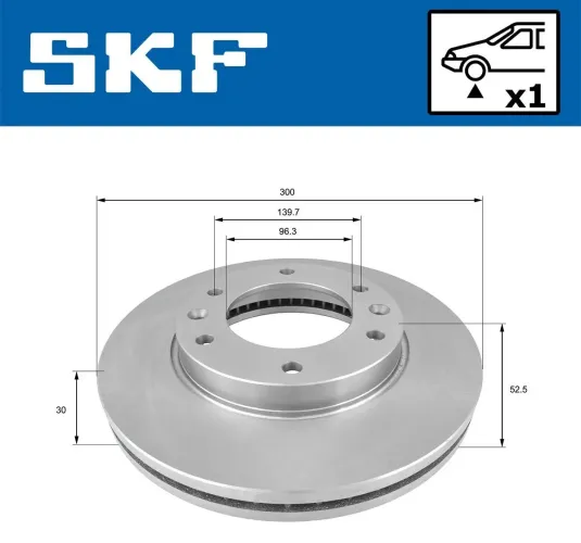 Bremsscheibe SKF VKBD 80564 V1 Bild Bremsscheibe SKF VKBD 80564 V1