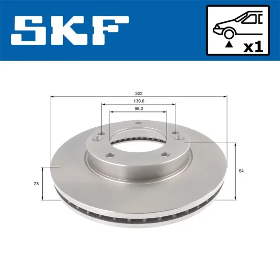 Bremsscheibe SKF VKBD 80595 V1 Bild Bremsscheibe SKF VKBD 80595 V1